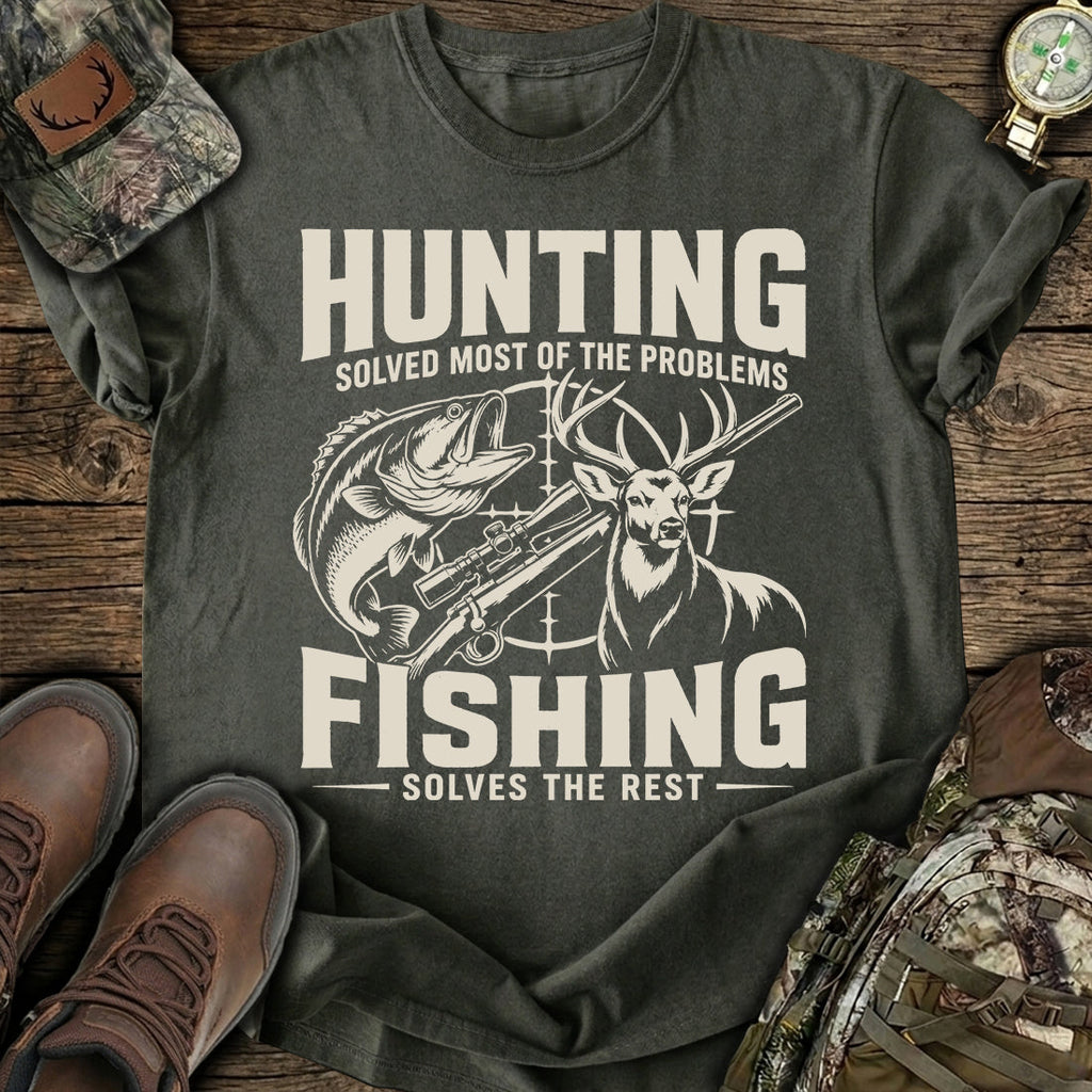 Hunting Fishing Therapy T-Shirt product image 6