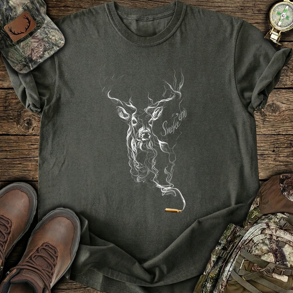 Smokey Deer Hunting T-Shirt product image 6