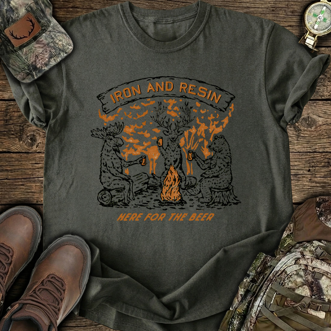 Funny Campfire Beer T-Shirt product image 1