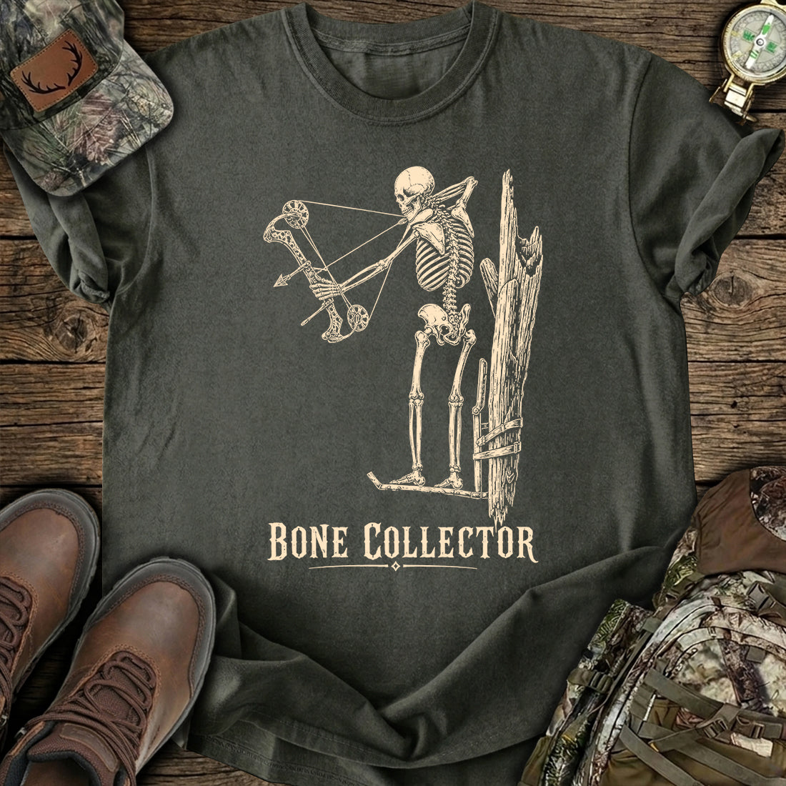 Bowhunter Skeleton T-Shirt product image 6