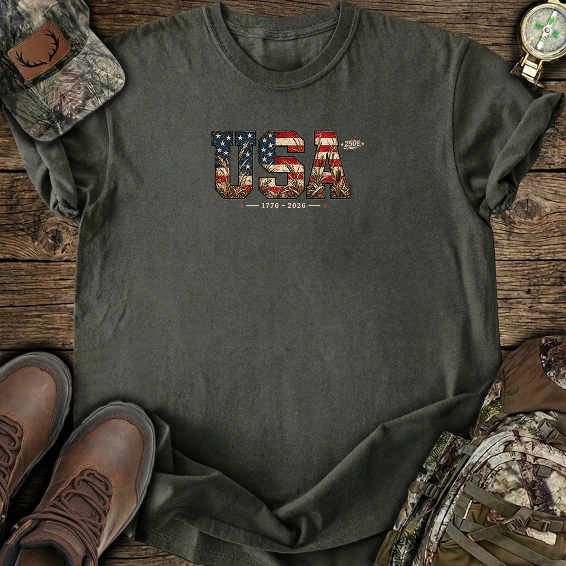 Freedom Blooms USA T-Shirt product image 7