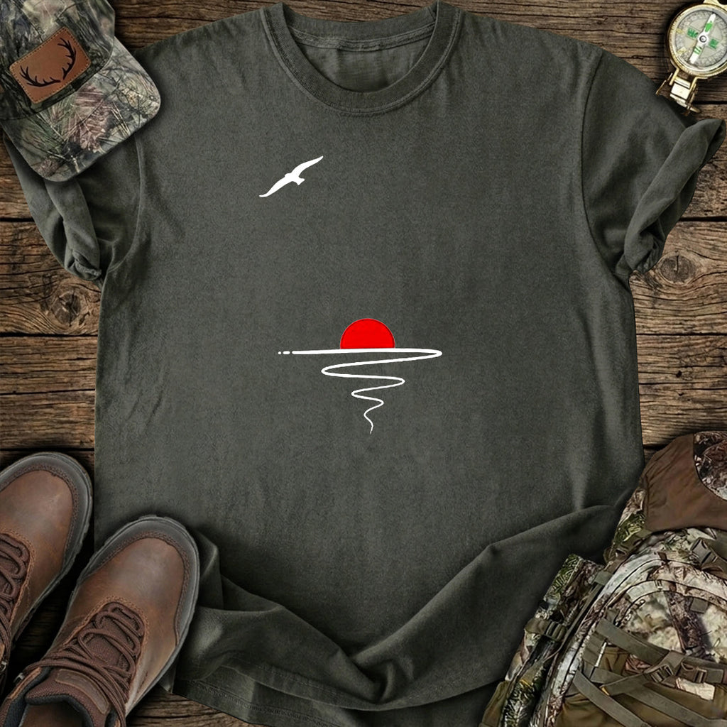 Minimal Sunset Art T-Shirt product image 6