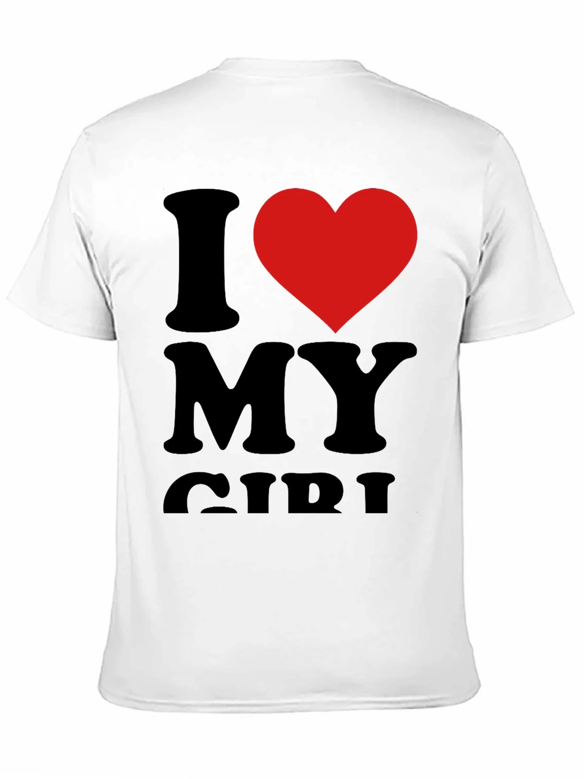 I Heart My Girl Graphic Tee - Black Cotton T-Shirt product image 6