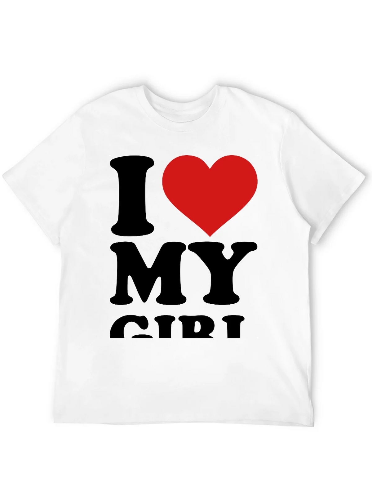 I Heart My Girl Graphic Tee - Black Cotton T-Shirt product image 7