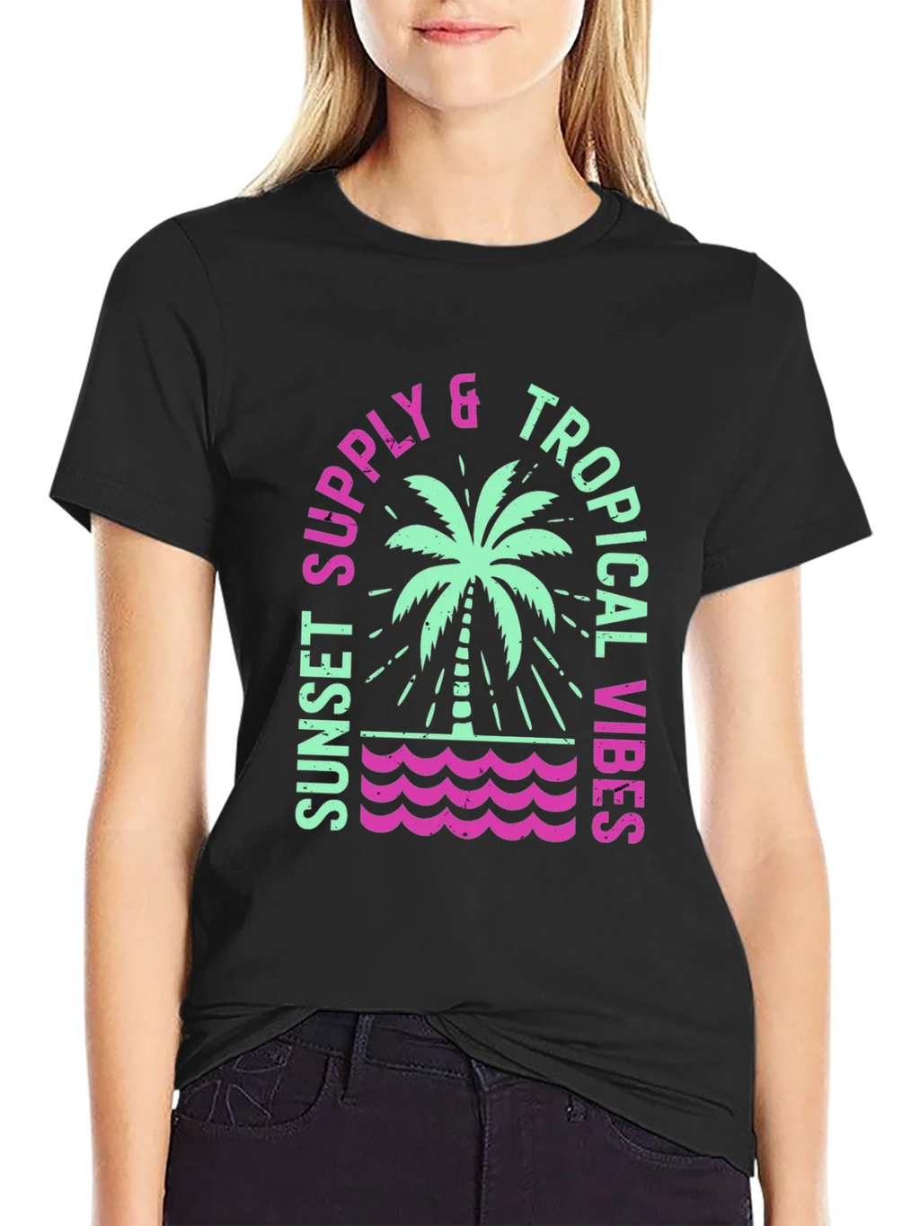 Sunset Supply Tropical Vibes Graphic T-Shirt product image 2