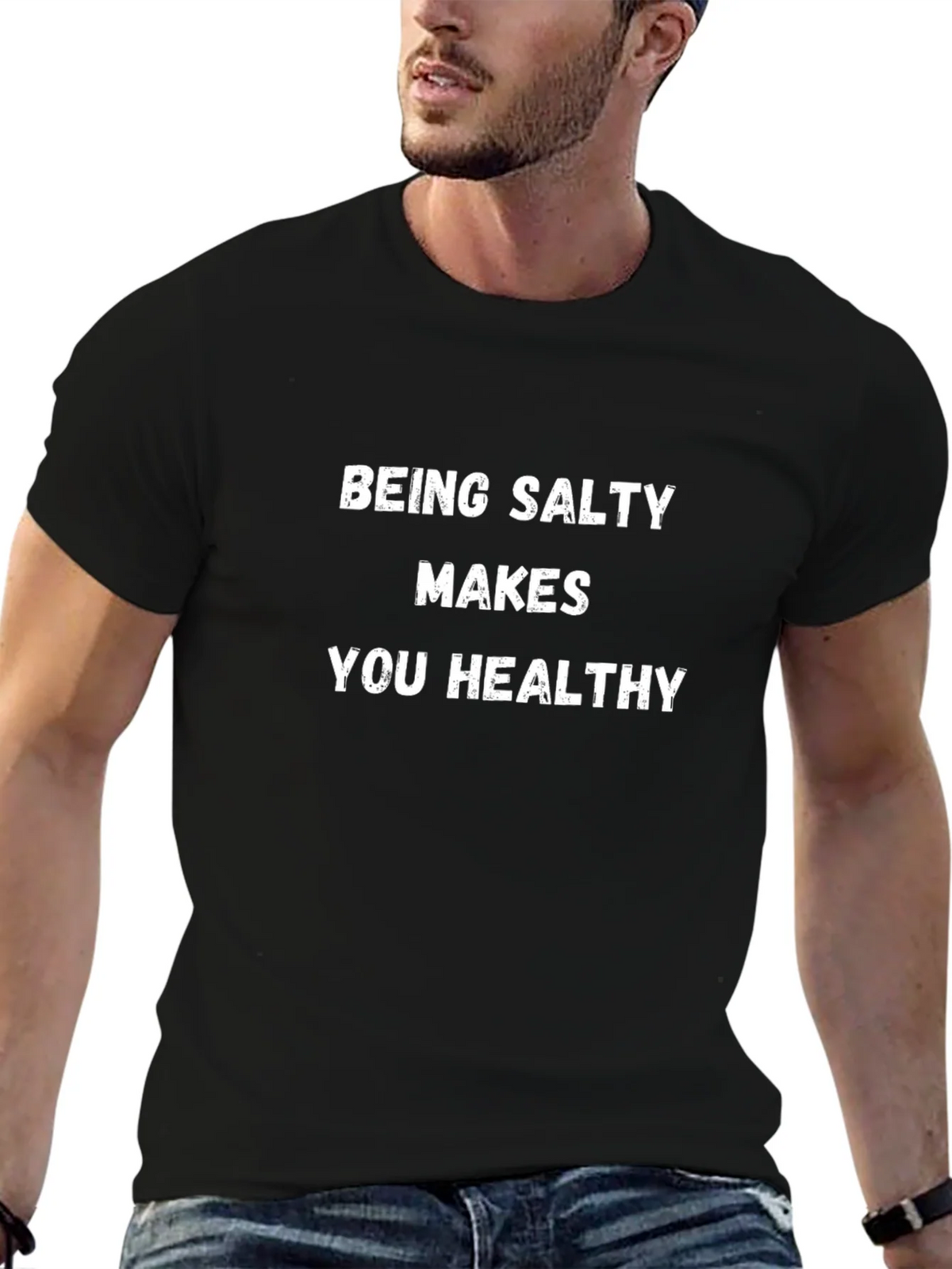 Salty Makes You Healthy Tee - Black product image 6