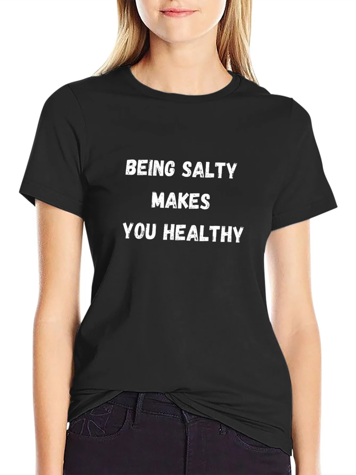 Salty Makes You Healthy Tee - Black product image 2