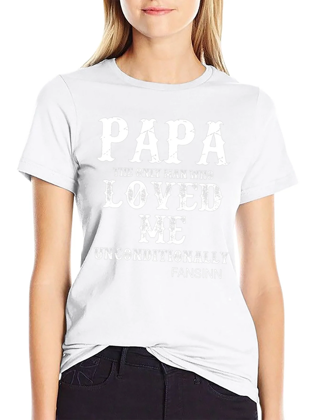 Papa Loved Me Unconditionally Graphic Tee product image 6
