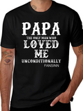 Papa Loved Me Unconditionally Graphic Tee product image 1