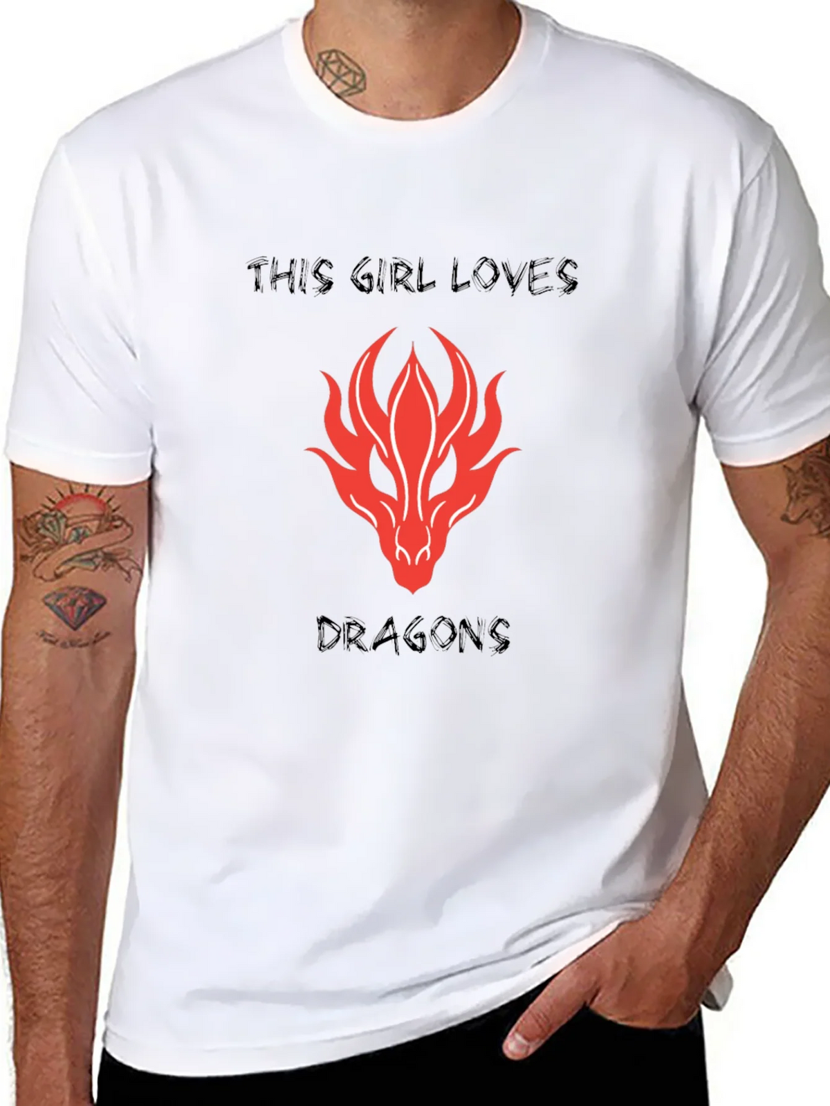 Dragon Lovers Black T-Shirt product image 7