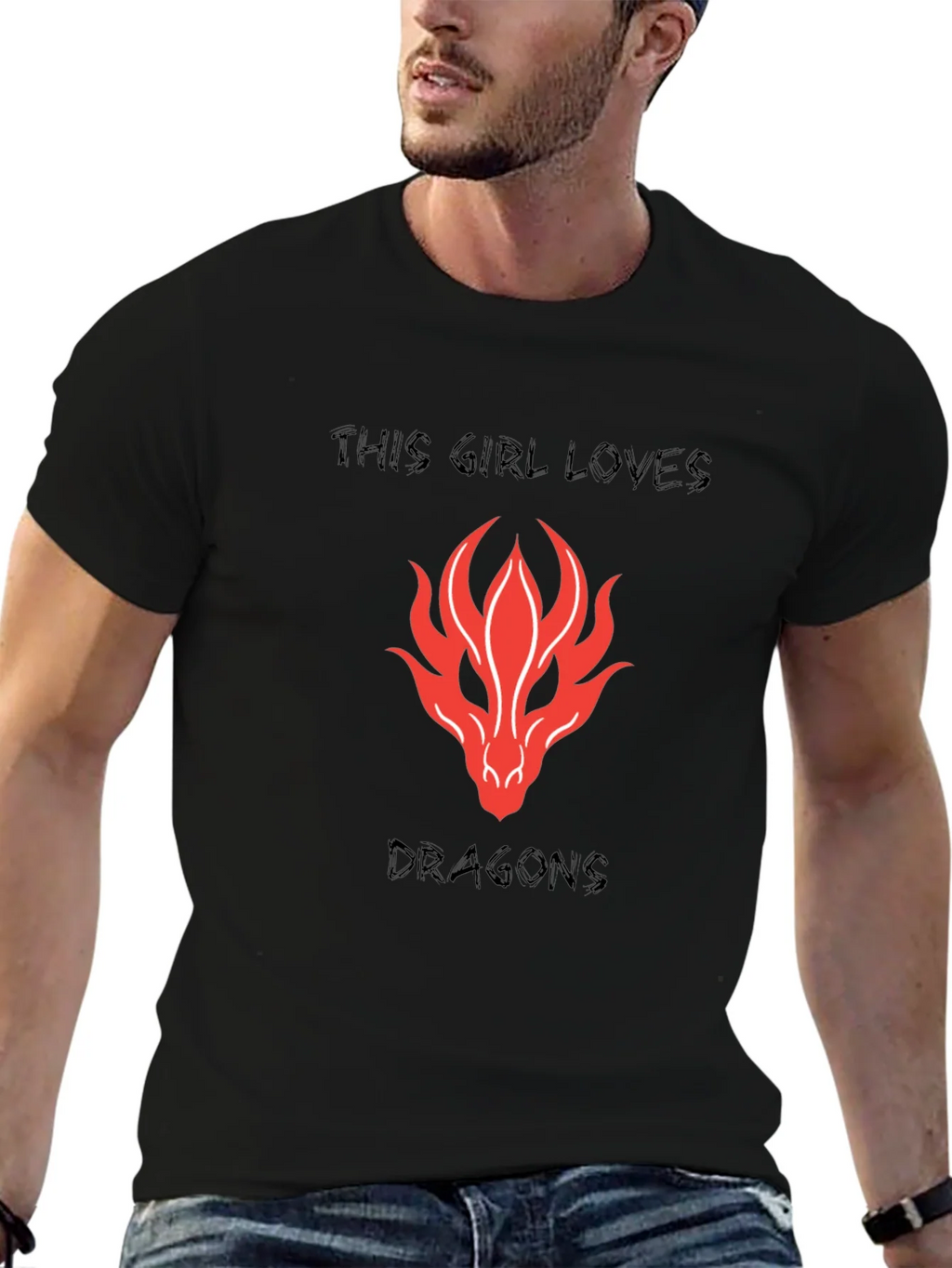 Dragon Lovers Black T-Shirt product image 6
