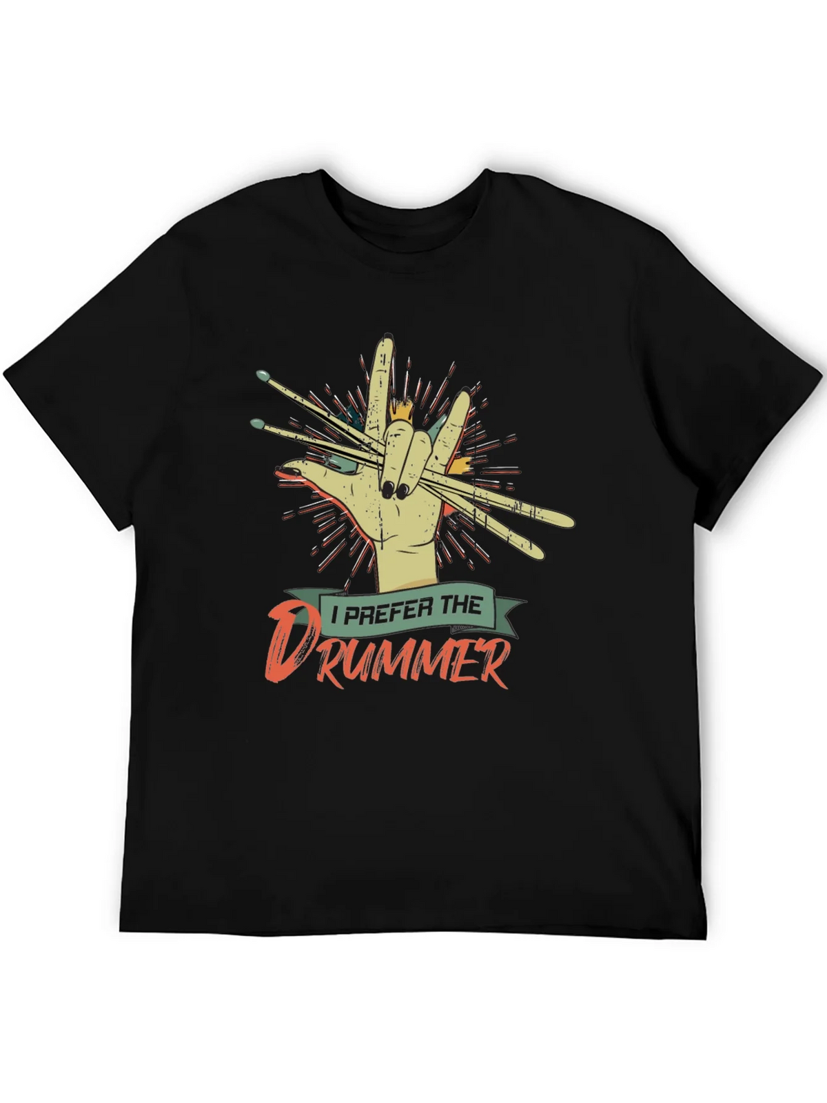 Drummer T-Shirt - Rock On Design product image 5