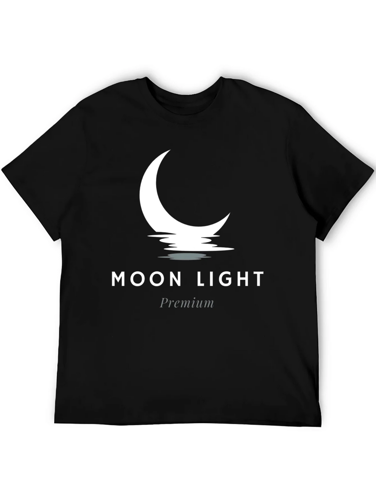 Moon Light Premium Black Graphic Tee product image 5