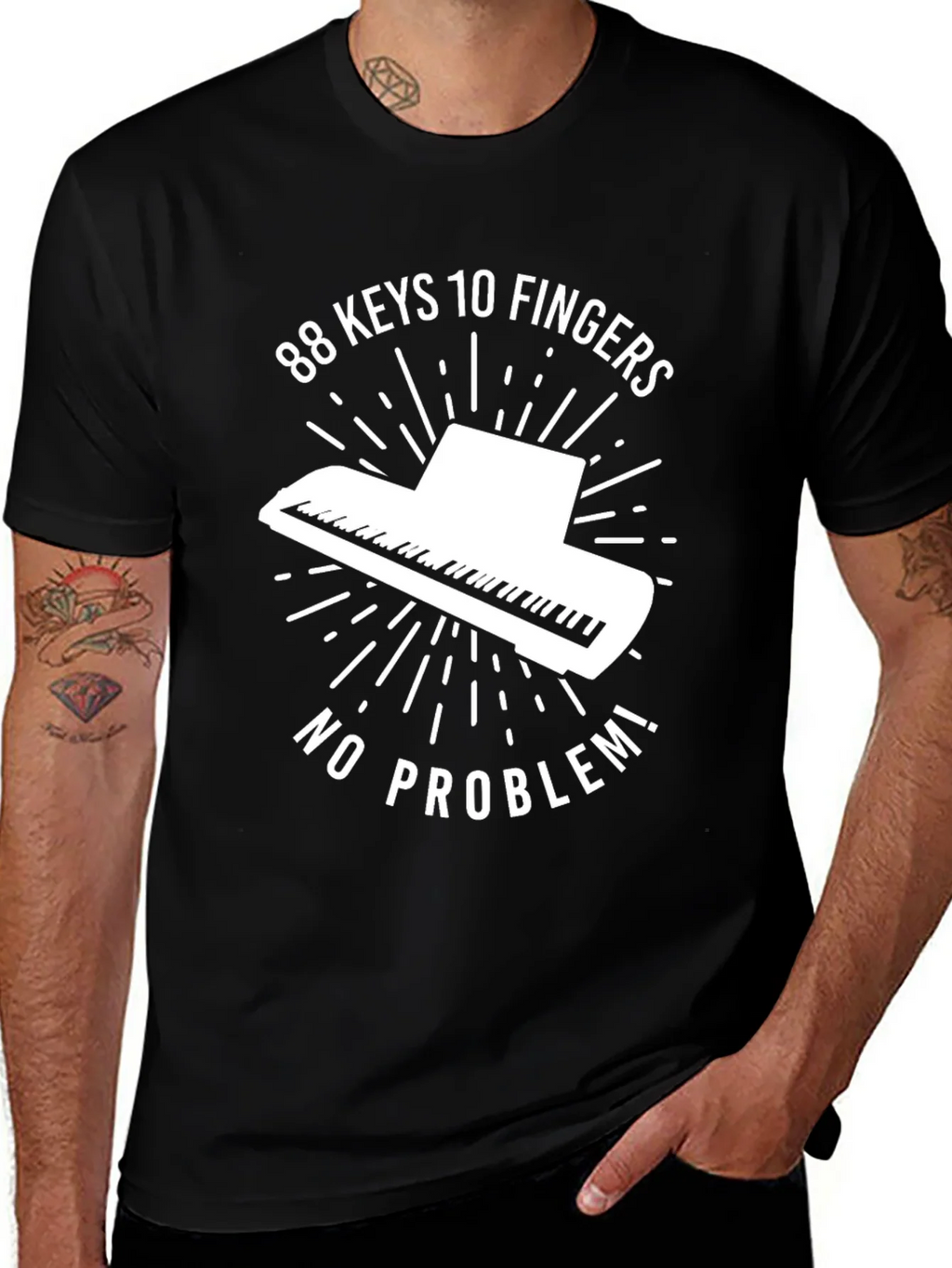 88 Keys Piano Graphic Tee - Music Lovers T-Shirt product image 1