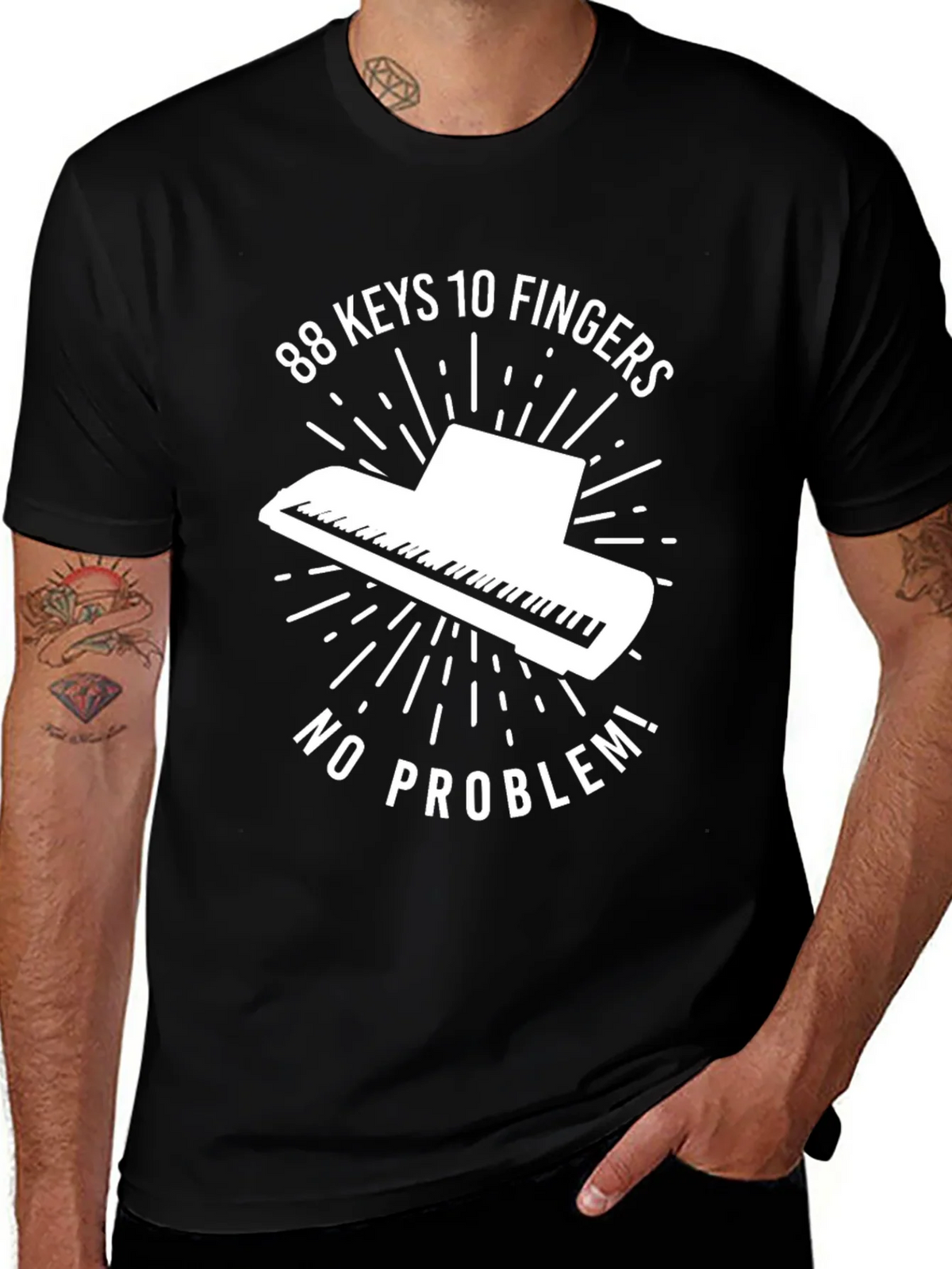 88 Keys Piano Graphic Tee - Music Lovers T-Shirt product image 1
