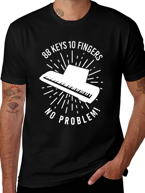 88 Keys Piano Graphic Tee - Music Lovers T-Shirt product image 1