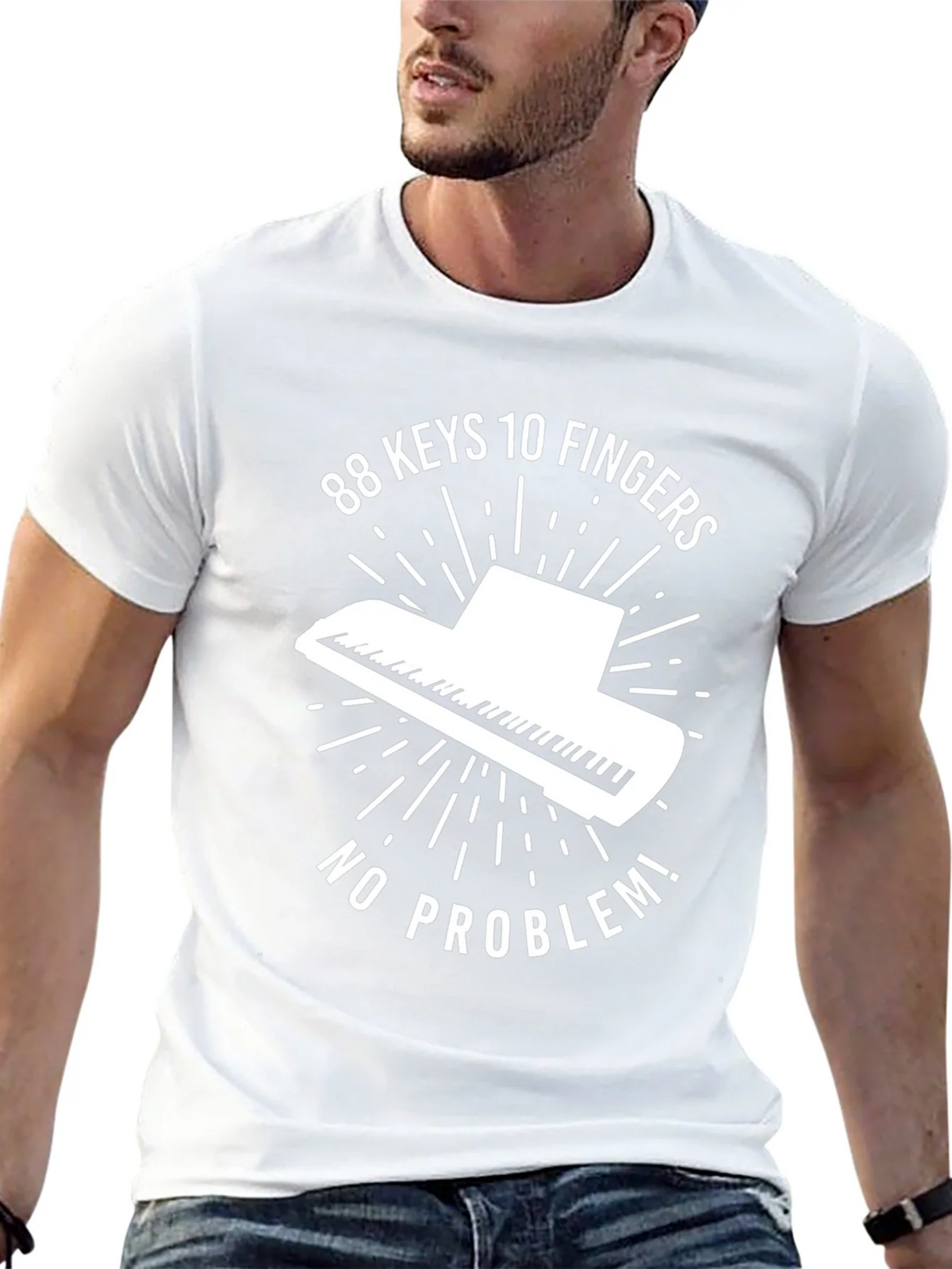 88 Keys Piano Graphic Tee - Music Lovers T-Shirt product image 11