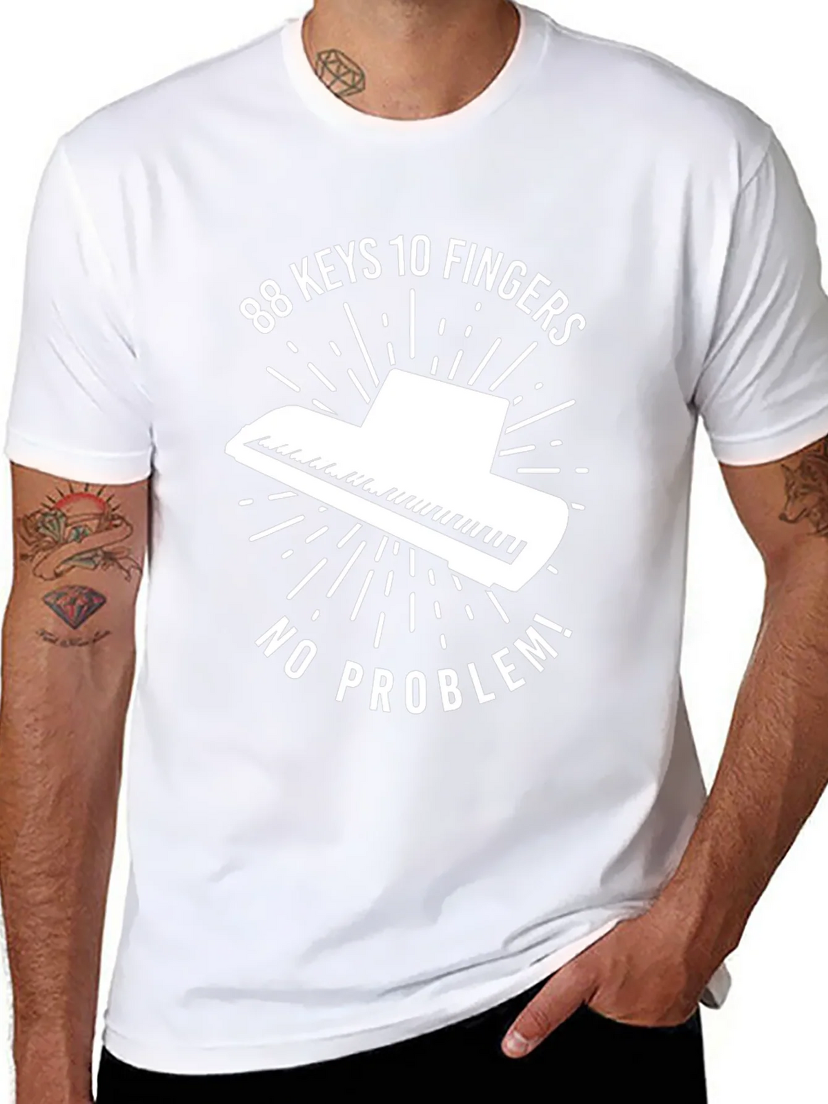 88 Keys Piano Graphic Tee - Music Lovers T-Shirt product image 6