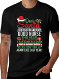 Funny Nurse Christmas T-Shirt Dear Santa Graphic Tee product image 1