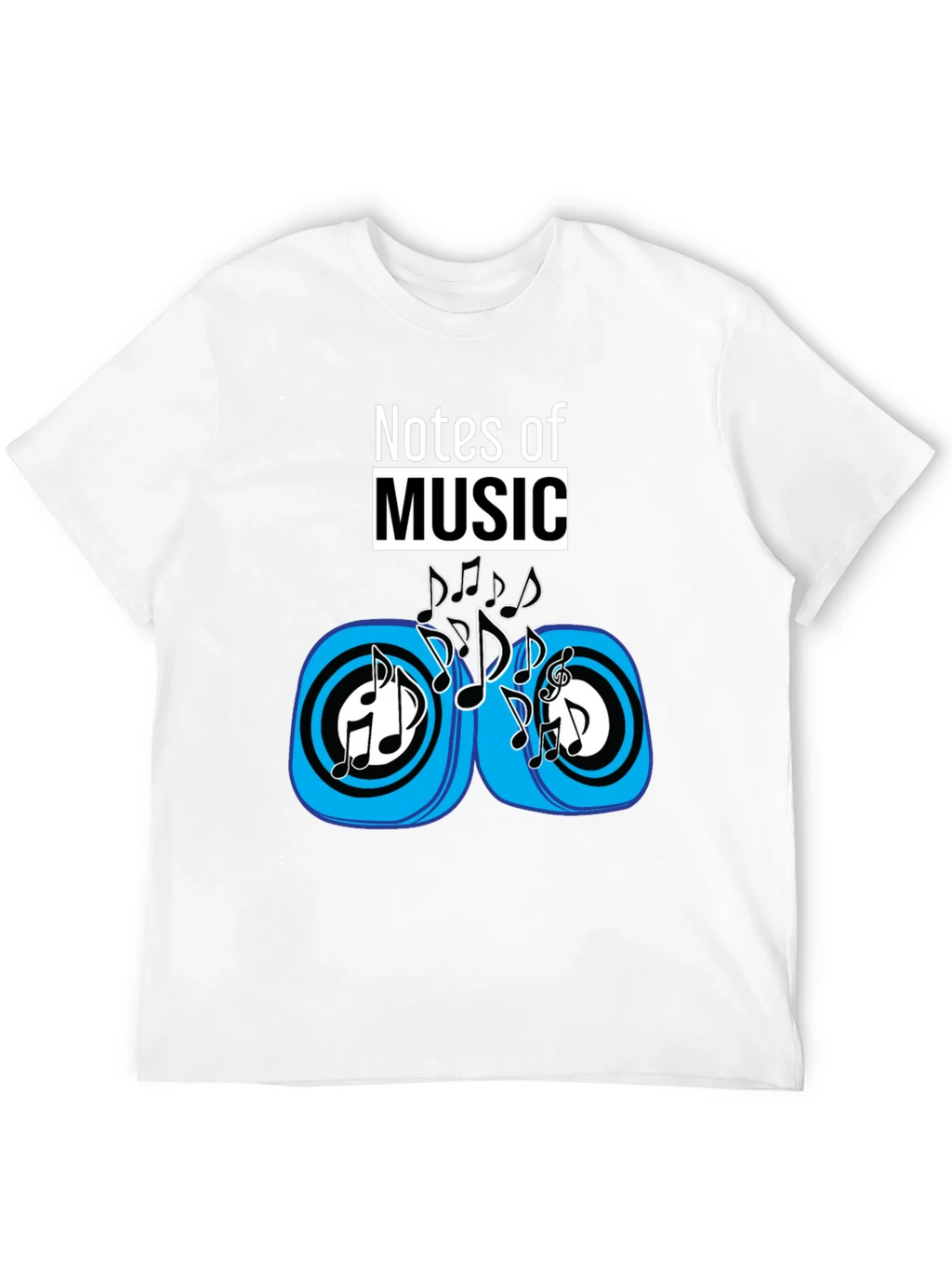 Notes of Music Black Graphic Tee product image 11