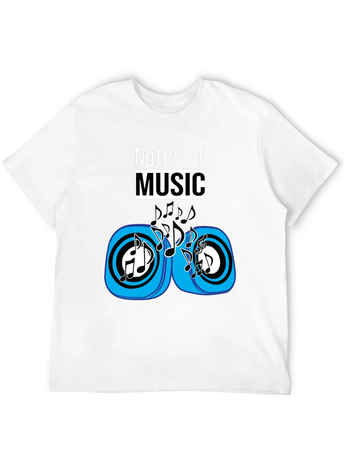 Notes of Music Black Graphic Tee product image 11