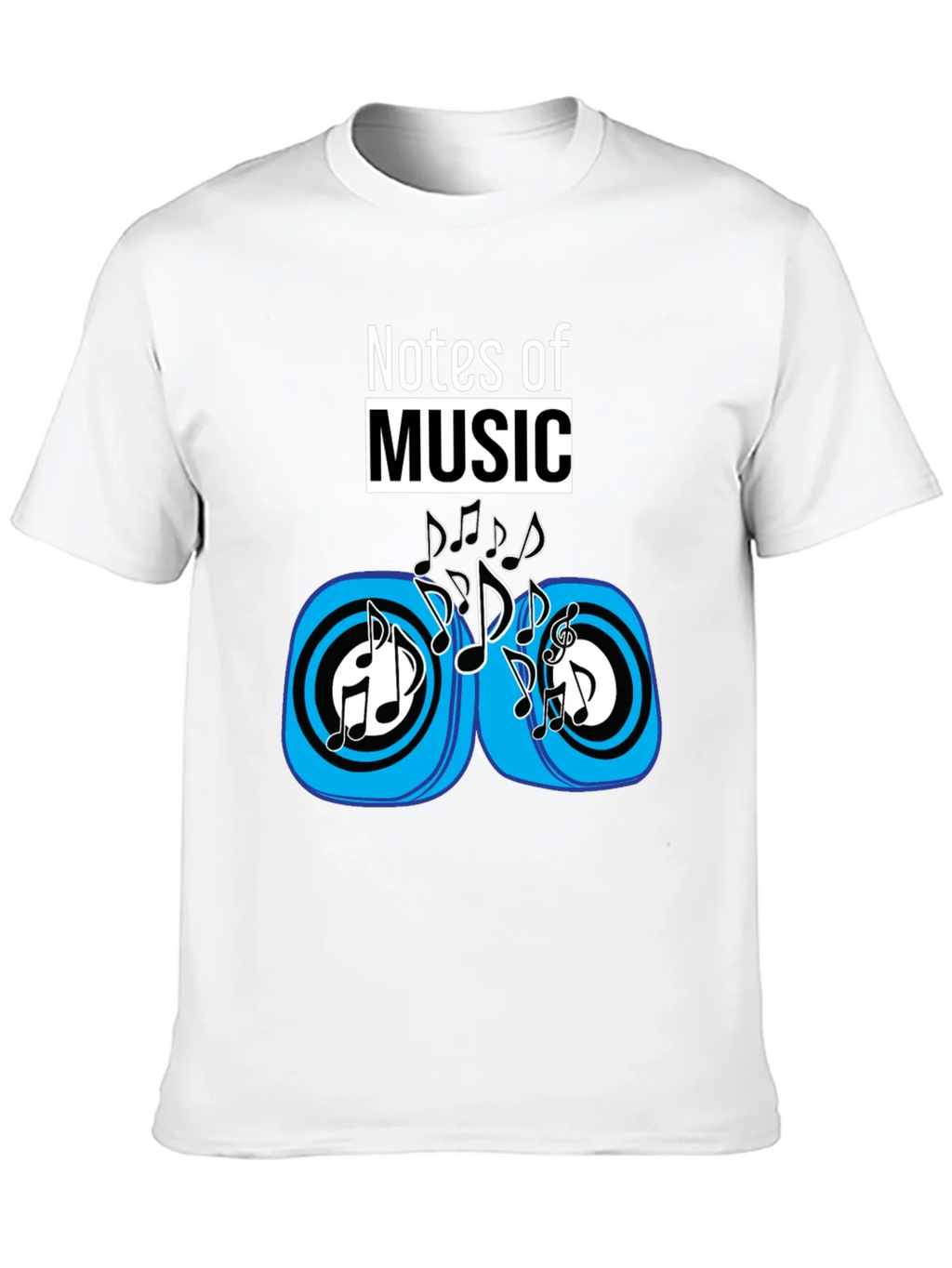 Notes of Music Black Graphic Tee product image 9