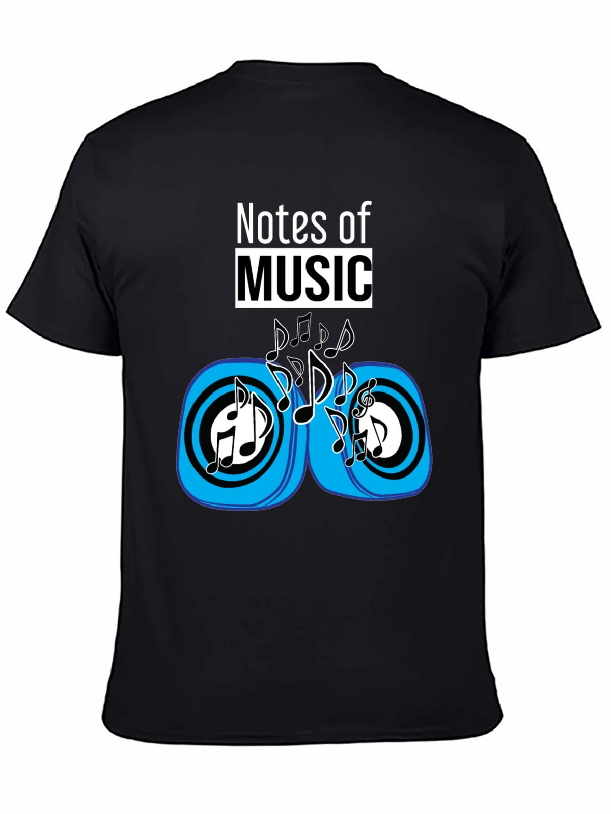 Notes of Music Black Graphic Tee product image 4