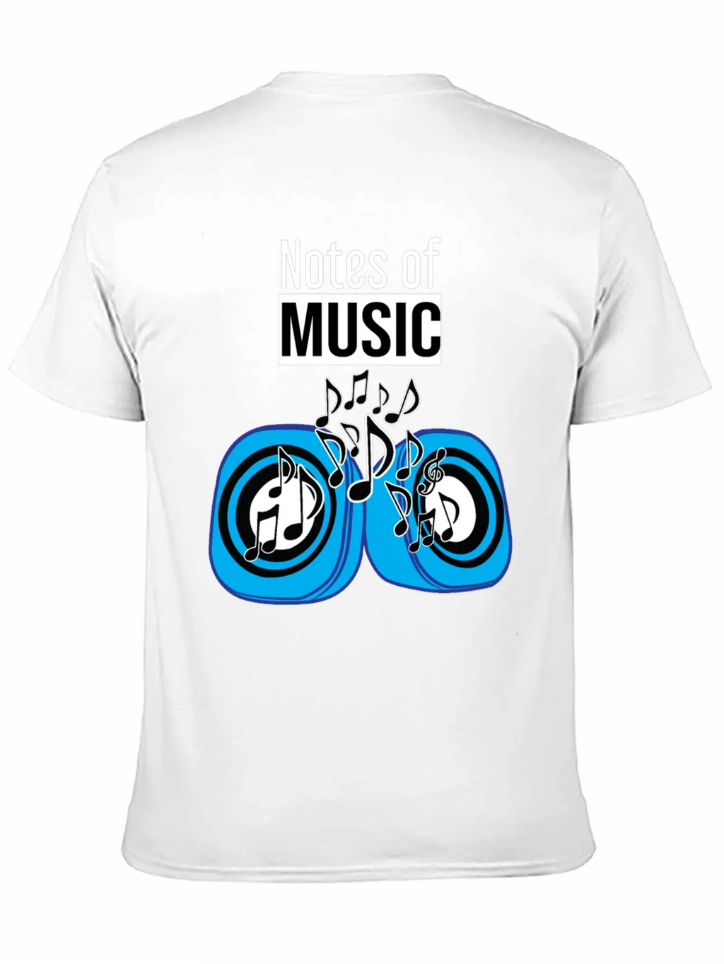 Notes of Music Black Graphic Tee product image 10