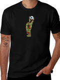 Zombie Hand Peace Sign Graphic T-Shirt product image 1