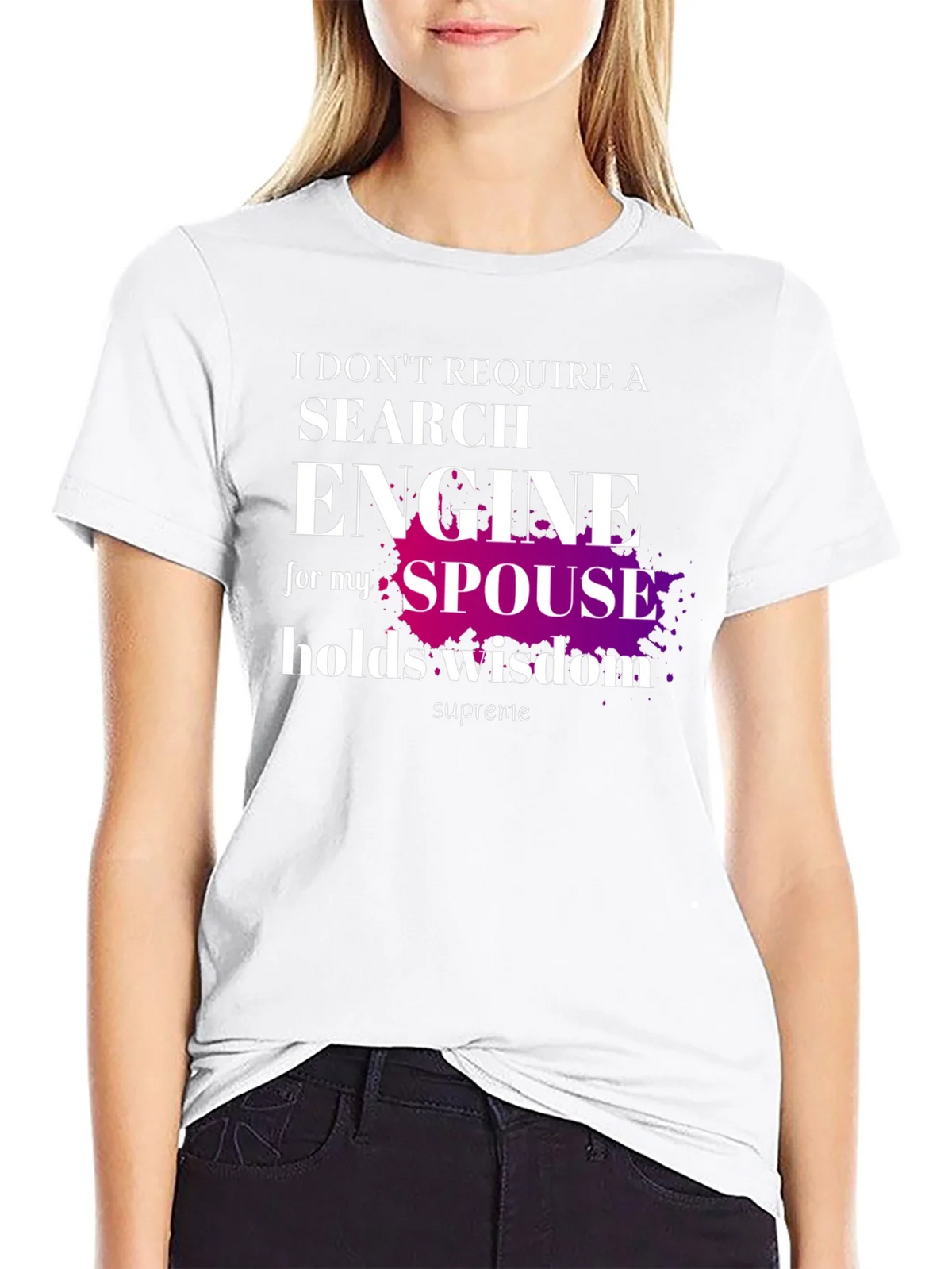 Spouse Wisdom T-Shirt - Novelty Graphic Tee product image 8