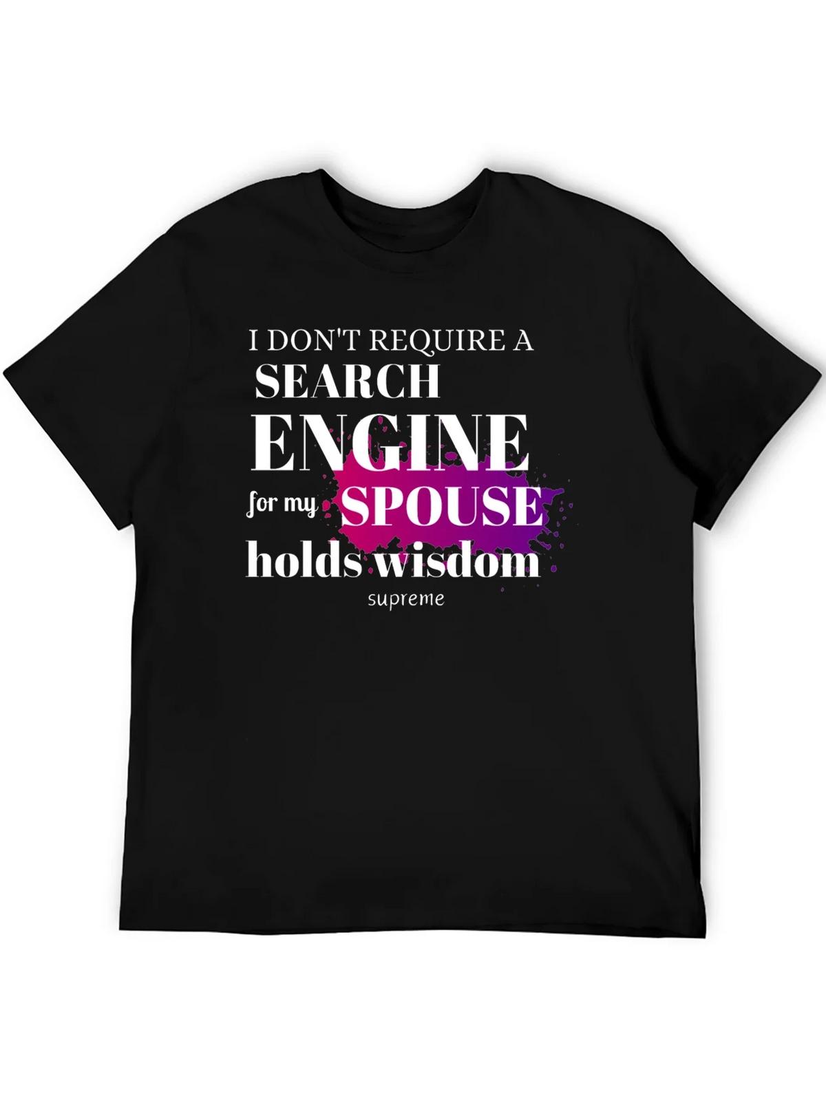 Spouse Wisdom T-Shirt - Novelty Graphic Tee product image 5