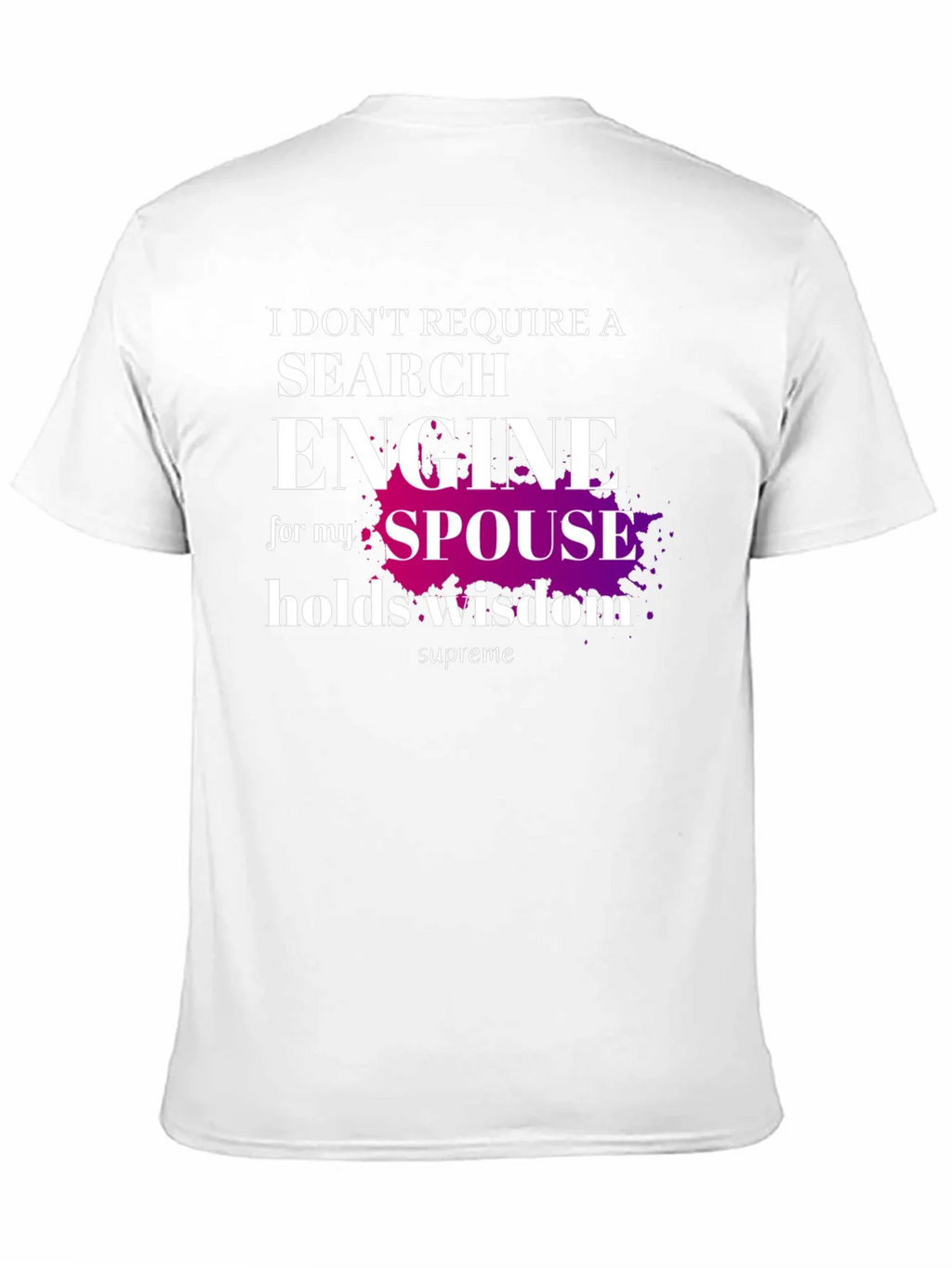 Spouse Wisdom T-Shirt - Novelty Graphic Tee product image 10