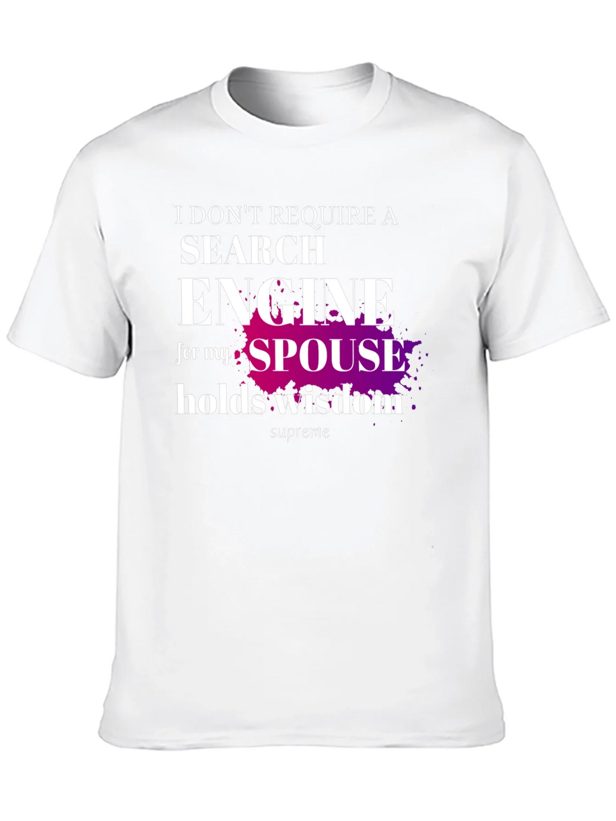 Spouse Wisdom T-Shirt - Novelty Graphic Tee product image 9