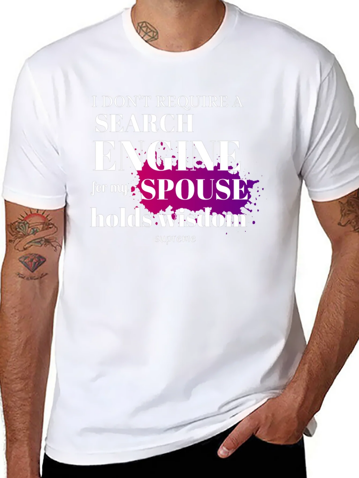 Spouse Wisdom T-Shirt - Novelty Graphic Tee product image 7