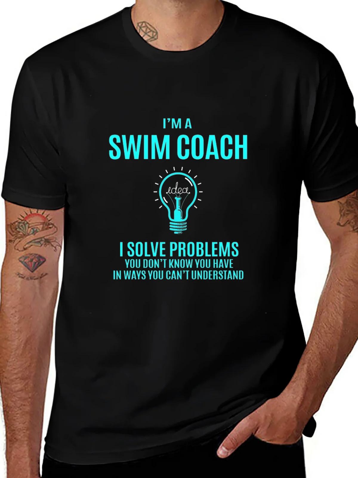 Im a Swim Coach T-Shirt - Funny Problem Solver Tee product image 1