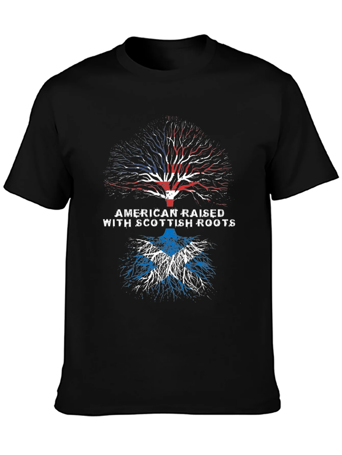 American Raised with Scottish Roots T-Shirt product image 3