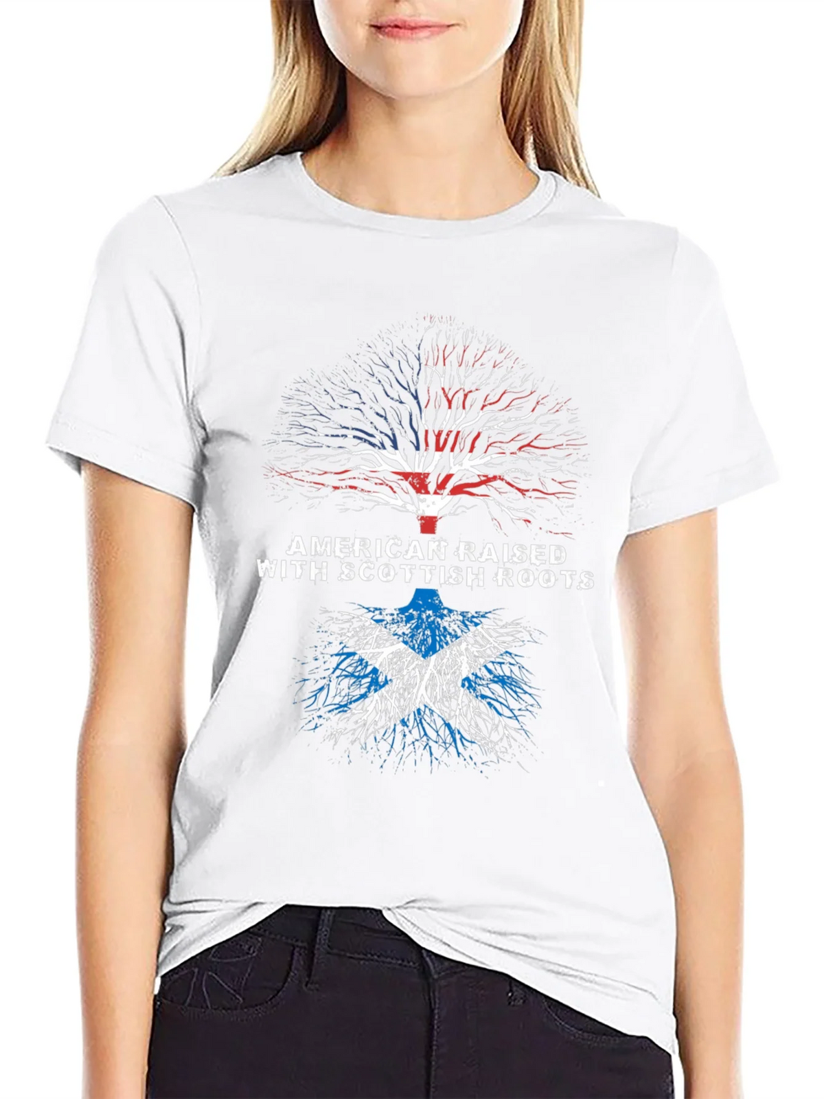 American Raised with Scottish Roots T-Shirt product image 8