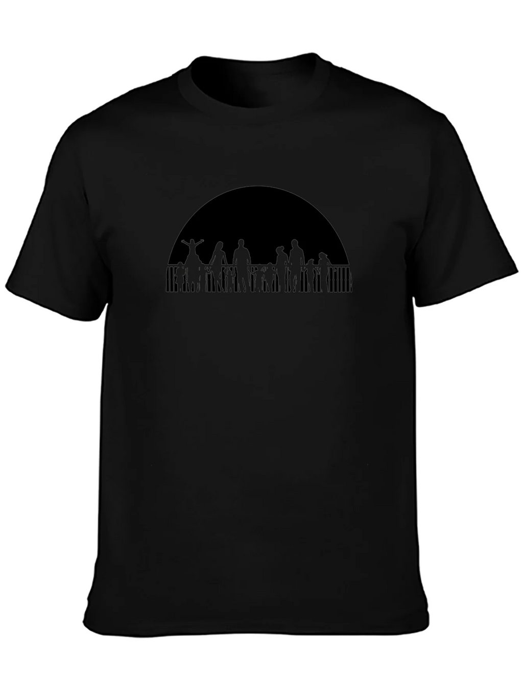 Silhouetted Crowd Graphic Tee product image 3