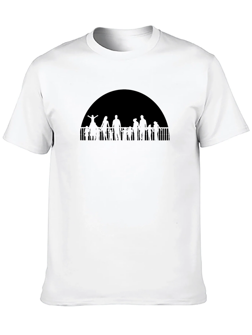 Silhouetted Crowd Graphic Tee product image 9