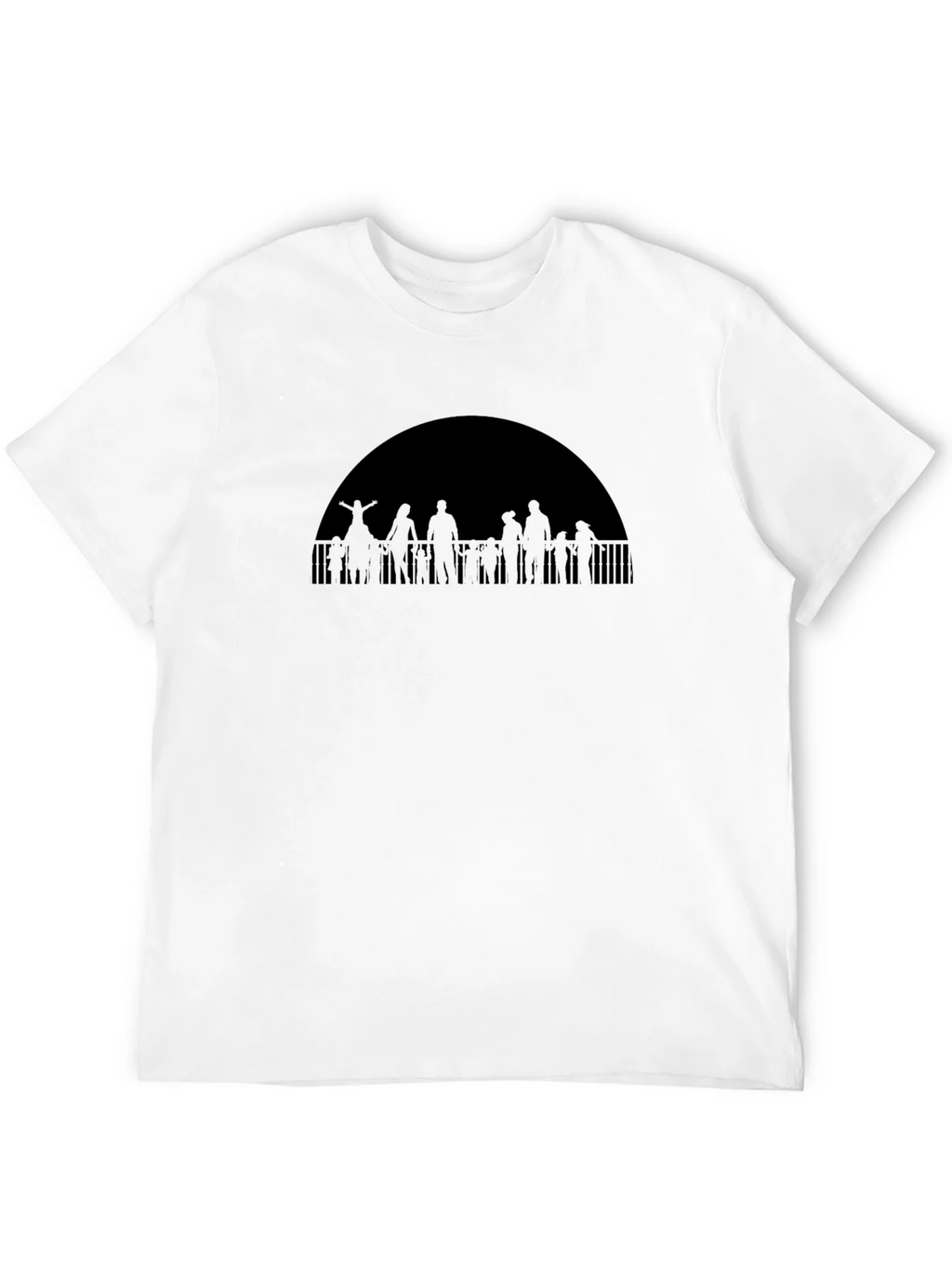 Silhouetted Crowd Graphic Tee product image 11