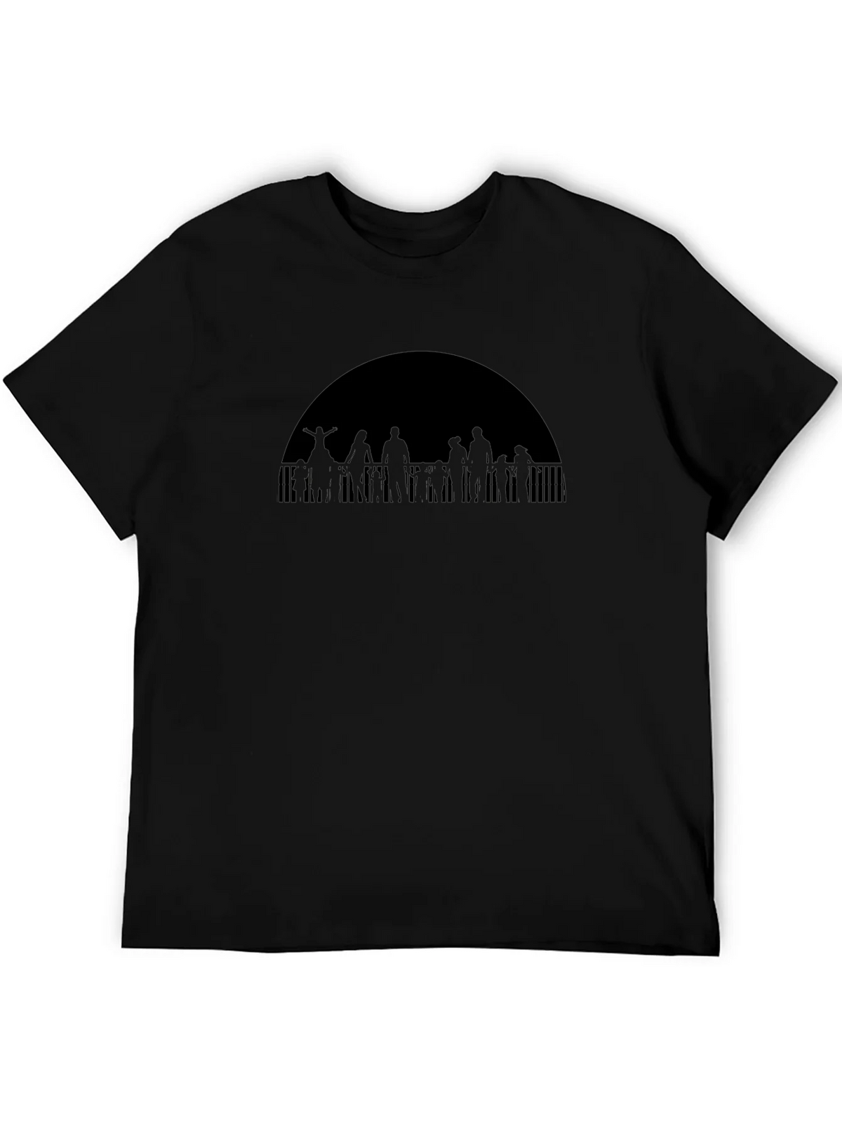 Silhouetted Crowd Graphic Tee product image 5