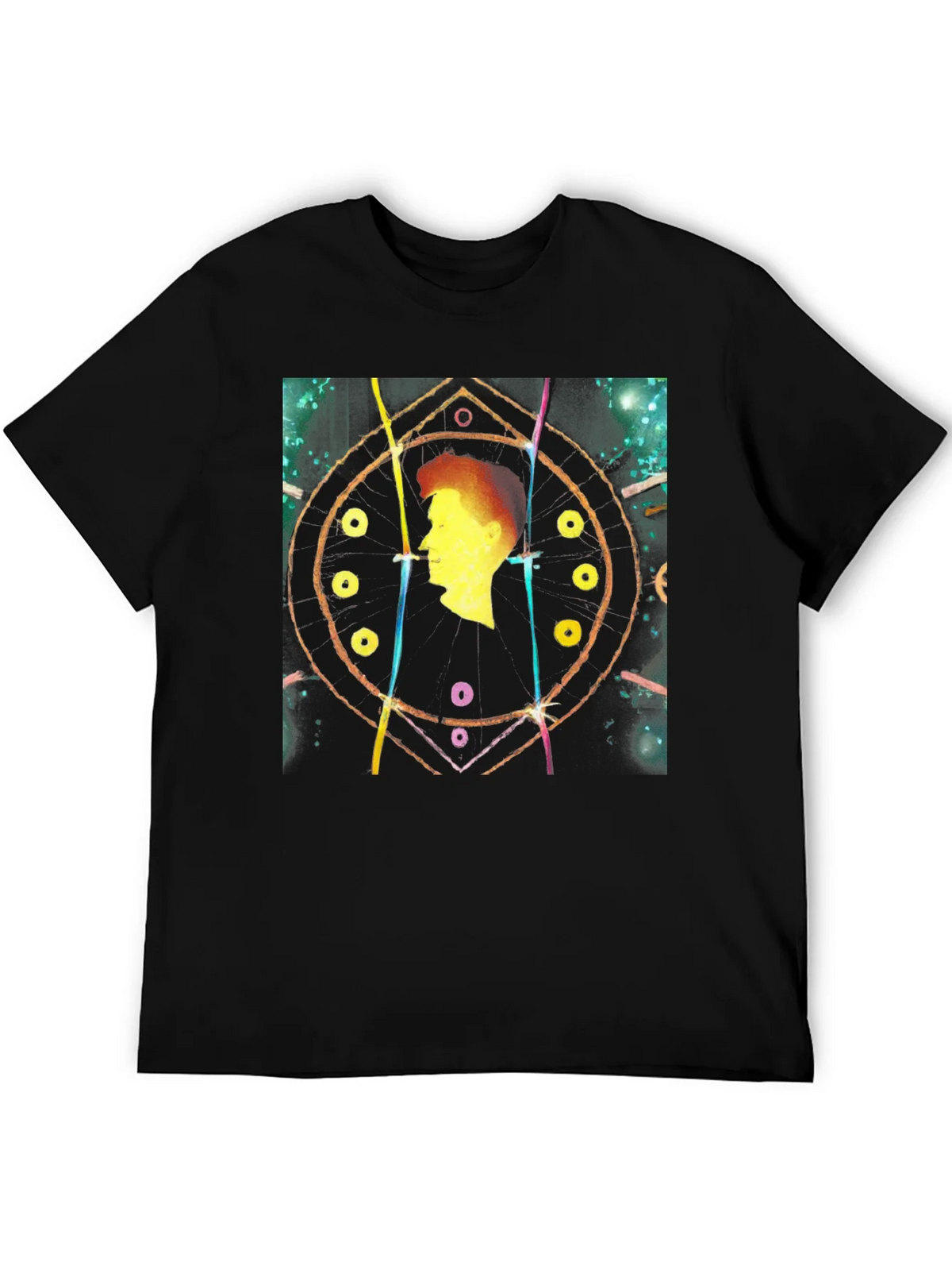 Abstract Silhouette Black T-Shirt product image 5