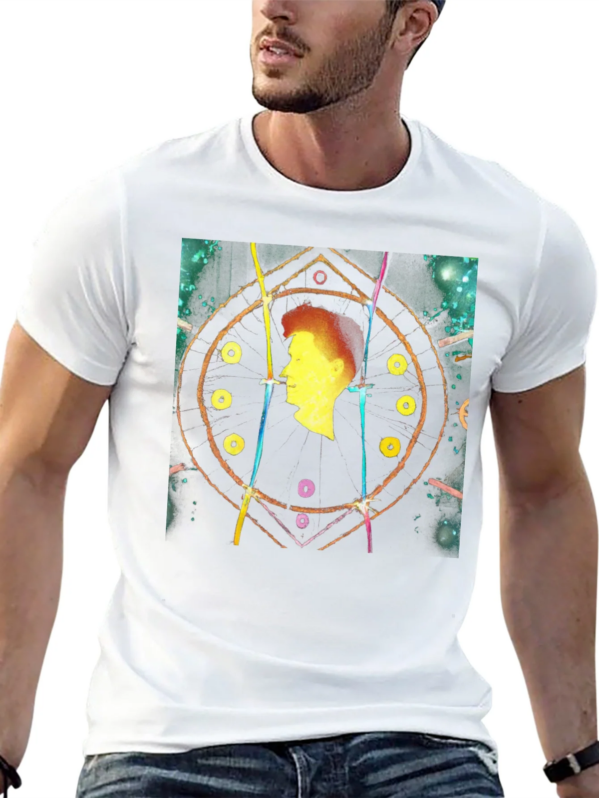 Abstract Silhouette Black T-Shirt product image 12