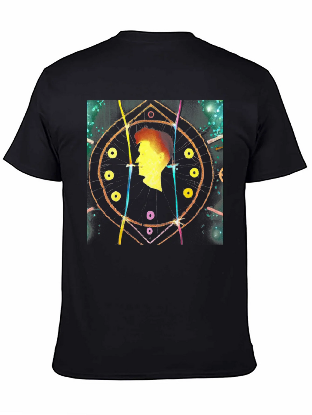 Abstract Silhouette Black T-Shirt product image 4
