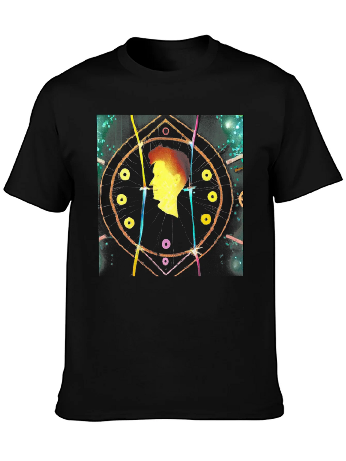 Abstract Silhouette Black T-Shirt product image 3