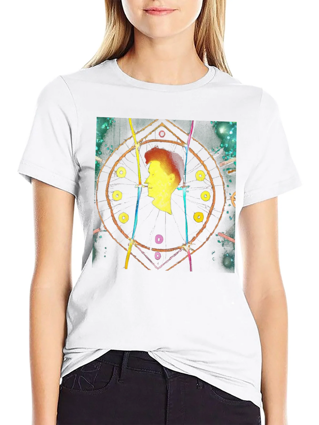 Abstract Silhouette Black T-Shirt product image 8