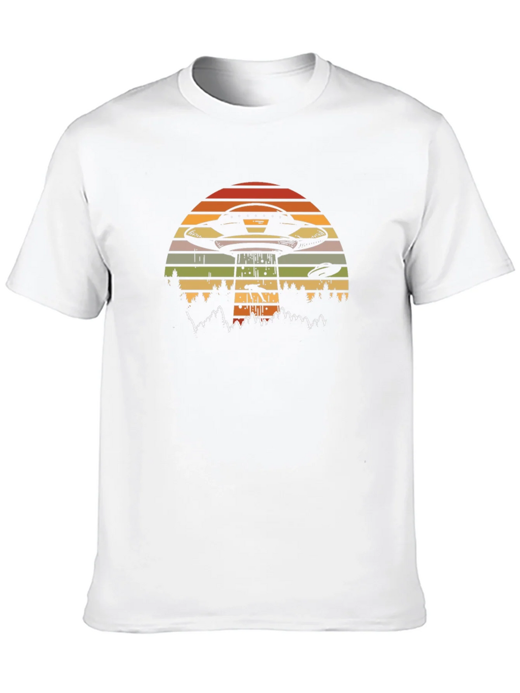 Retro UFO Abduction T-Shirt - Black product image 9