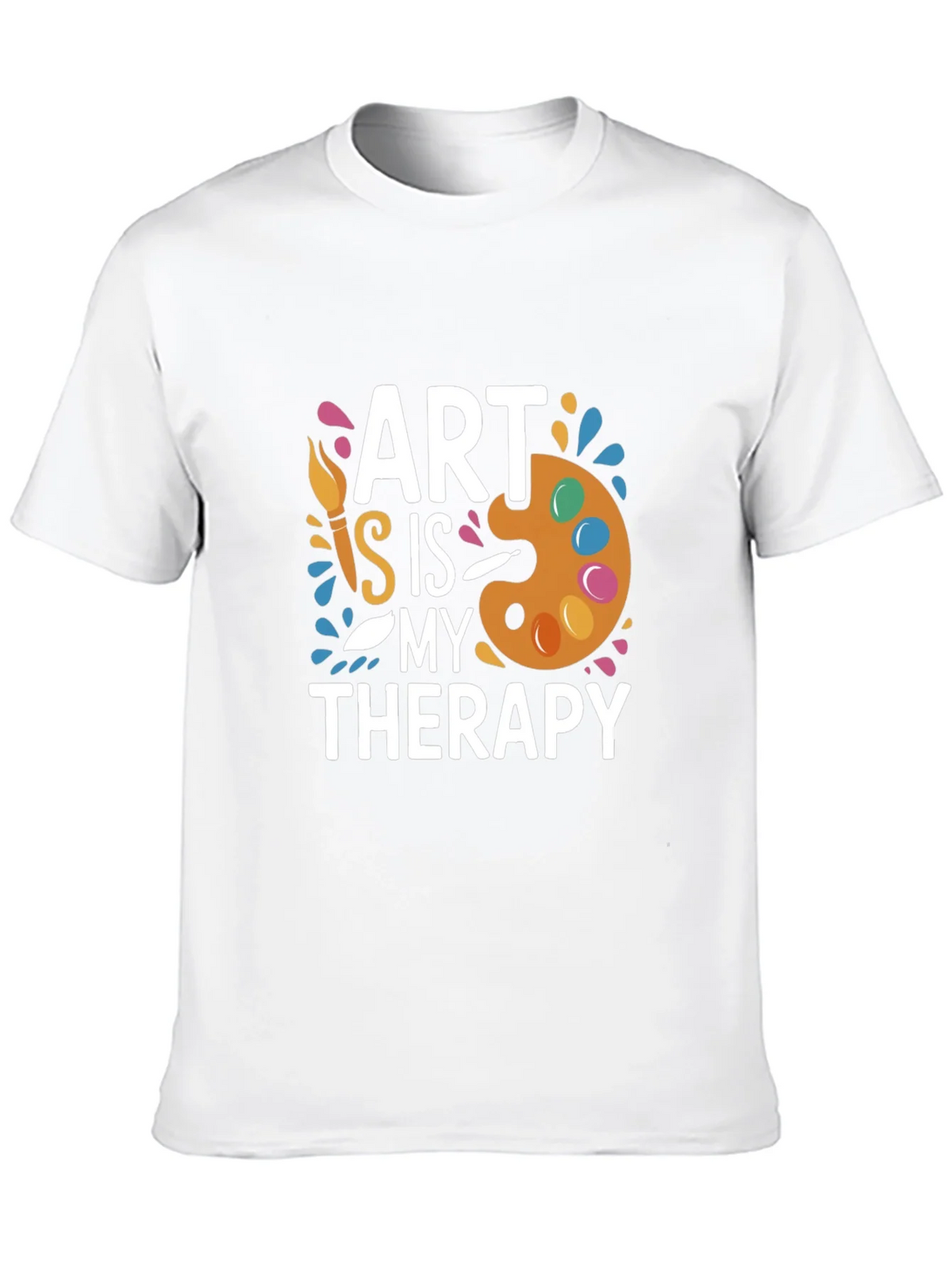 Art is My Therapy T-Shirt - Black Creative Comfortable product image 9