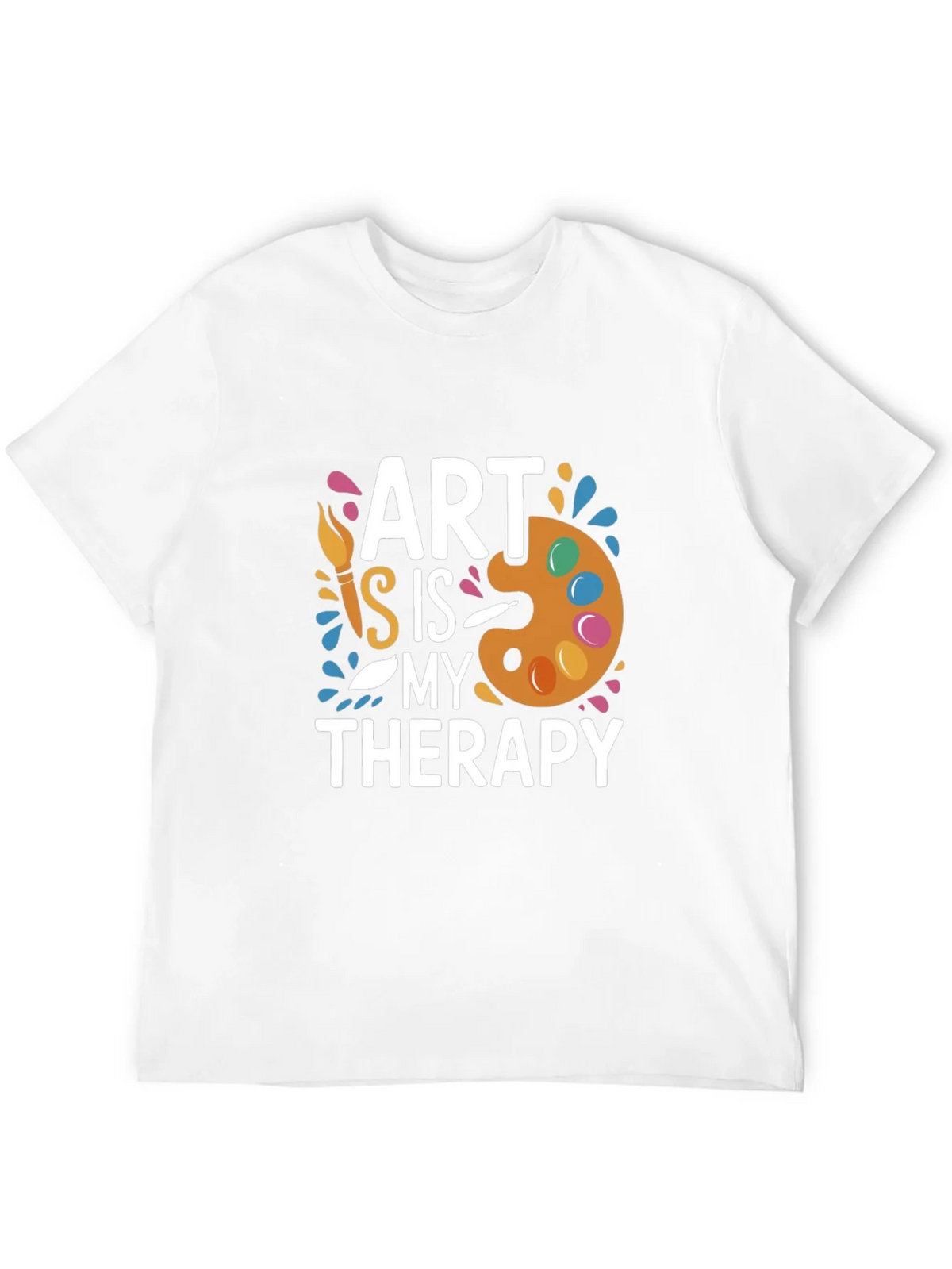 Art is My Therapy T-Shirt - Black Creative Comfortable product image 11