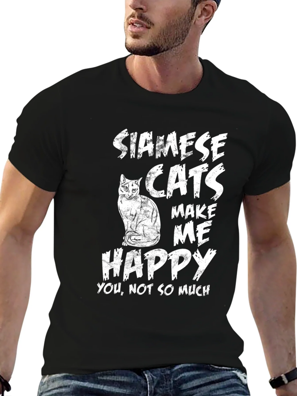 Siamese Cat Lover T-Shirt - Make Me Happy Funny Tee product image 5